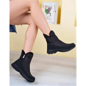 Aleza Shoes Carli Siyah Kaymaz Taban Kar Botu