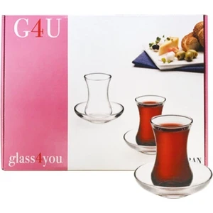 G4U Hatıra Çay Seti 12 Parça 6'lı