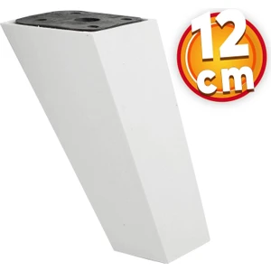 Lüks Mobilya Kanepe Sehpa Tv Ünitesi Koltuk Ayağı 12 cm Beyaz Köşeli Baza Ayak