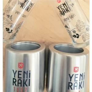 Sanat Taciri Yeni Rakı Yeni Serisi 2 Adet Rakı Bardağı ve 1 Adet Ehlikeyf