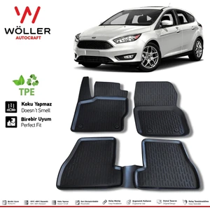 Ford Focus 4 Paspas 2015 2018 Arası 3D Havuzlu Wöller Paspas