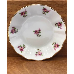Çay Tabağı 6'lı Pembe Çiçek 6'lı Pembe