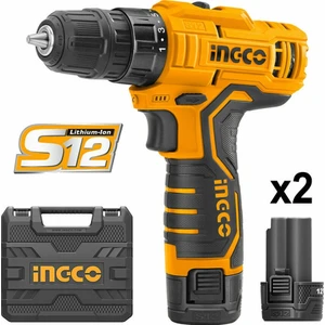 İngco CDLI12325 12V 1,5Ah Lithium-Ion  Şarjlı Matkap 2 Bataryalı