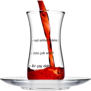 Hoş Sohbet Bardak Tabak Seti