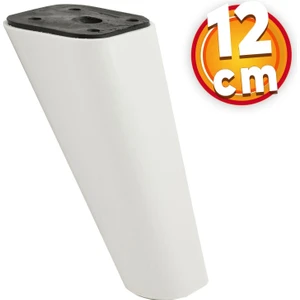 Lüks Mobilya Kanepe Sehpa Tv Ünitesi Koltuk Ayağı 12 cm Beyaz Oval Baza Ayak