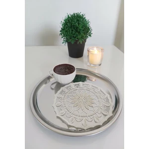 Emtory Home 6 Adet Elegant Krem & Gold Fransız Tarzı Modern Bardak Altlığı & Kokteyl Peçetesi