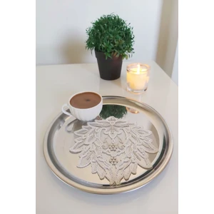 Emtory Home 6 Adet Love Krem Fransız Tarzı Modern Bardak Altlığı & Kokteyl Peçetesi