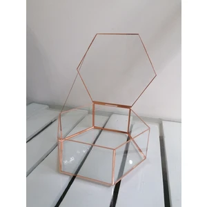 Resital Online 25X25X10 Altıgen Cam Kutu