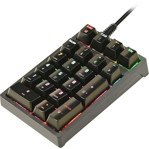 K21 Mini Mekanik Sayısal Tuş Takımı 21 Anahtar Rgb Arka Işık Dizüstü Bilgisayar (Yurt Dışından)