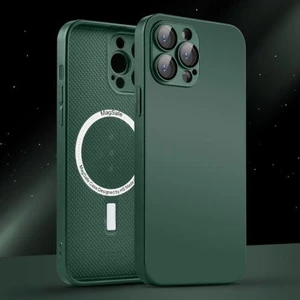 Apple Iphone 13 Pro Max Uyumlu Magsafe Ag Glass Buzlu Cep Telefopnu Kılıfı