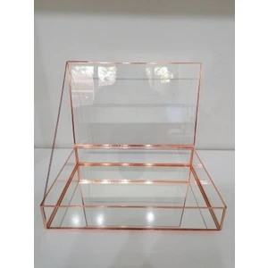 Resital Online Ayna Tabanlı Cam Kutu 30 x 20 x 5 cm