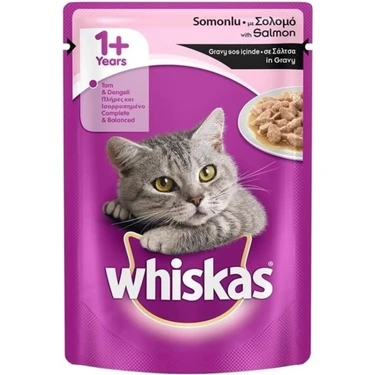 Whiskas Pouch Somonlu Yetişkin Kedi Konservesi 85