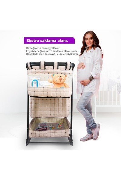 bebelow Safir Anne Yanı Sallanır Hamak Beşik