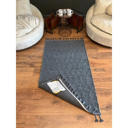 Stıl Kilim 1603 Antrasit Dokuma Kilim Nakış Yıkanabilir modelleri