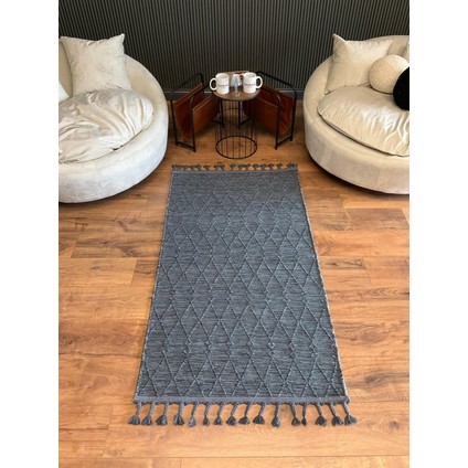 Stıl Kilim 1603 Antrasit Dokuma Kilim Nakış Yıkanabilir fırsatları