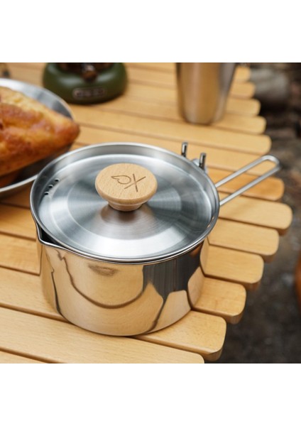 1l Kamp Kettle Çay Pot Paslanmaz Çelik Seyahat Tencere Turizmi Yemek (Yurt Dışından) modelleri
