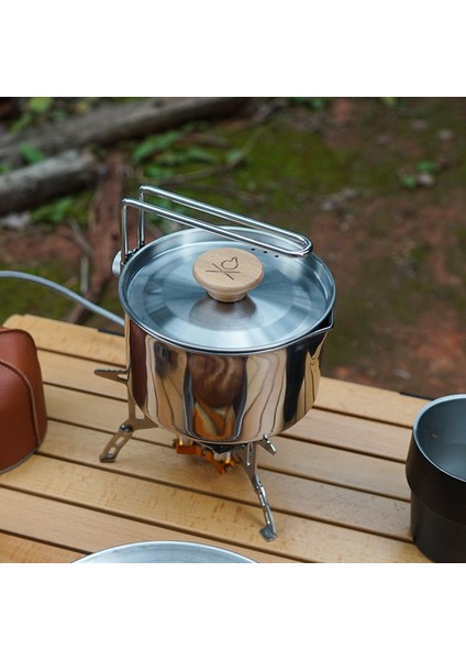 1l Kamp Kettle Çay Pot Paslanmaz Çelik Seyahat Tencere Turizmi Yemek (Yurt Dışından) fırsatları