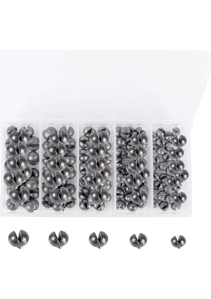 100/120X Bölünmüş Ağırlıklar Sazan Balıkçılık Platin Ağırlıkları Saklama Kutusu - 120 Parça (Yurt Dışından)