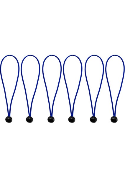 6parça 15CM Güçlü Dayanıklı Top Bungee Kordon Muşamba Kanopi Bağları Elastik Kayışlar Mavi (Yurt Dışından) modelleri