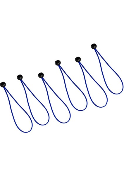 6parça 15CM Güçlü Dayanıklı Top Bungee Kordon Muşamba Kanopi Bağları Elastik Kayışlar Mavi (Yurt Dışından) fırsatları