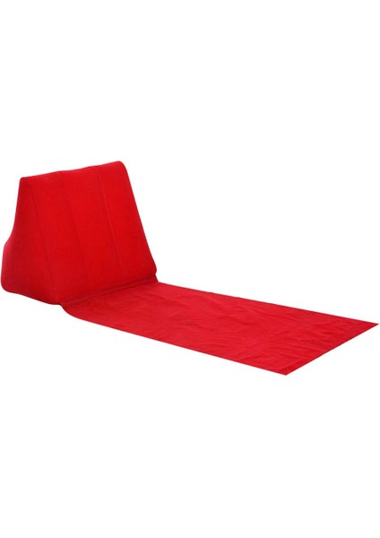 Şişme Plaj Kampı Şezlong Arka Sandalye Kırmızı (Yurt Dışından)