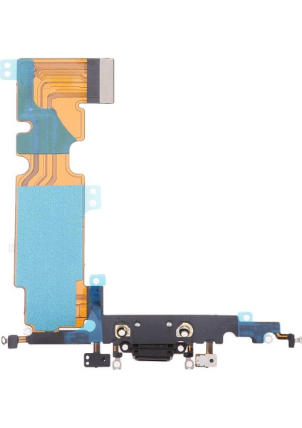Yedek Dock Connector Şarj Portu 8 Artı Siyah Için Esnek Kablo (Yurt Dışından)