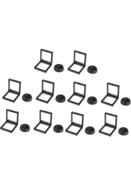 10 Adet Para Ekran Çerçevesi, 3D Yüzen Ekran Kasası Standı Tutucu, Madalyon Madalyası (Yurt Dışından)