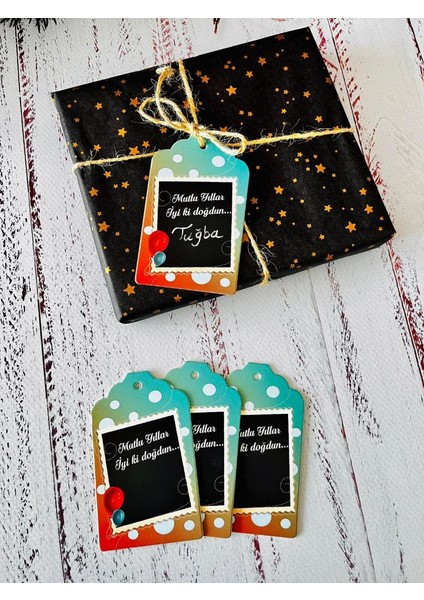 Doğum Günü Etiketi Iyiki Doğdun Etiketi -Doğum Günü Kutlama Hediye Paketi Etiketi 25 Adet