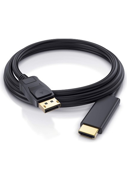 BK Teknoloji Yüksek Kalite Displayport To HDMI Dönüştürücü Kablo - 3 Metre