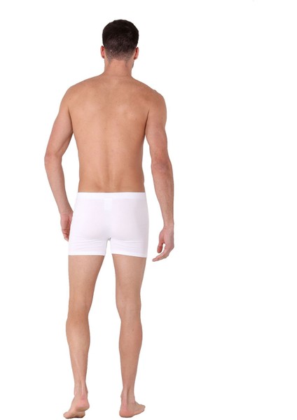 Bambu Erkek Şort Beyaz 3'lü Paket