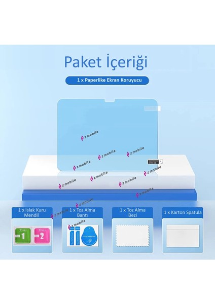 Samsung Galaxy Tab S7 Fe Lte 12.4” T737 T736 T733 T730 Uyumlu Paperlike Ekran Koruyucu Kağıt Hissi Paper Like