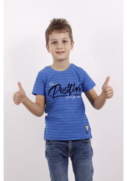 Erkek Çocuk Flok Baskılı Örgülü Tişört10 fırsatları