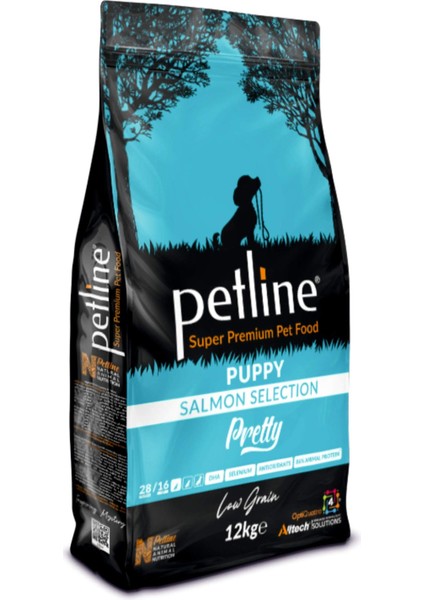 Süper Premium Pretty - Somon Balıklı Yavru Köpek Maması 12KG