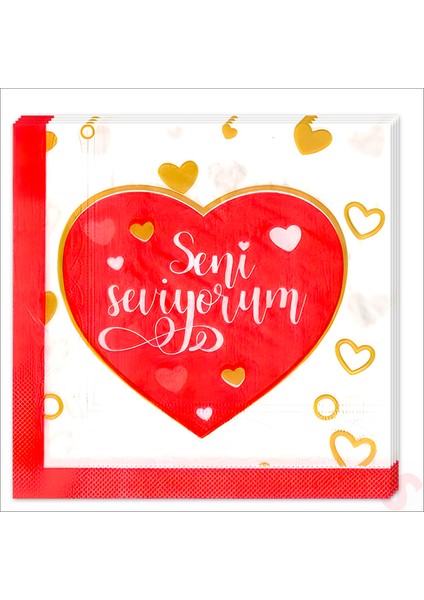 Seni Seviyorum Peçete - 20 Adet