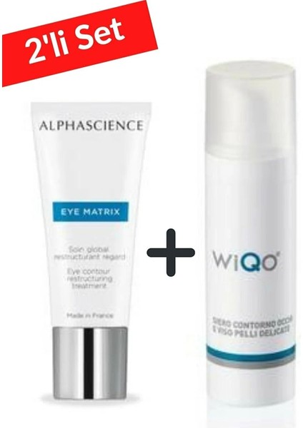 Eye Matrix 15 ml  +  Wiqo Eye Contour And Facial Serum For Delicate Skin 30 ml