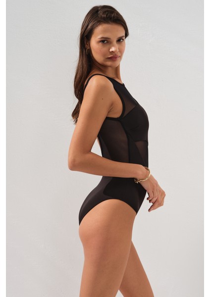 Halter Yaka Tüllü Mayo 231110 fırsatları