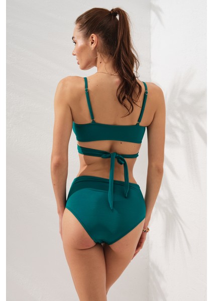 Sasha Belden Bağlamalı Yüksek Bel Bikini Takım 231236 fiyatları