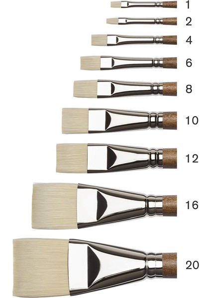 Artists' Sentetik Sert Kıl Uzun Saplı Kısa Yassı Fırça No:12 modelleri