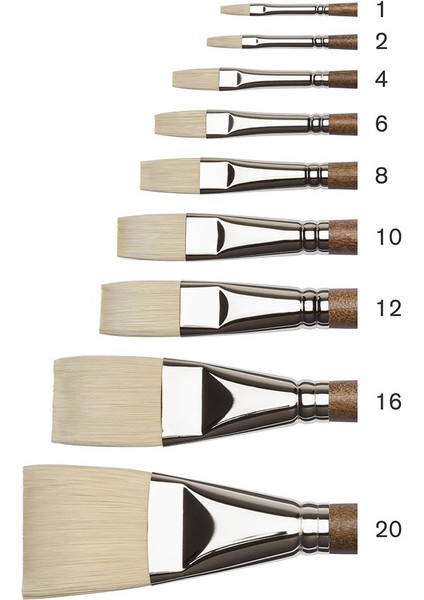 Artists' Sentetik Sert Kıl Uzun Saplı Yassı Fırça No:4 modelleri