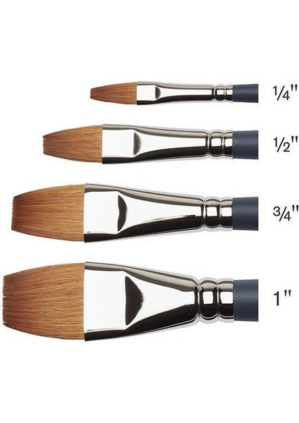 Professional Suluboya Sentetik One-Stroke Fırçası No:1/4 modelleri