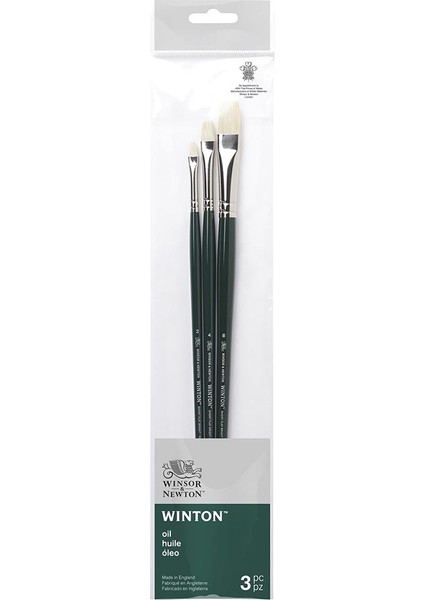Winton Uzun Saplı Sert Kıllı Fırça Set 1 (3'lü)