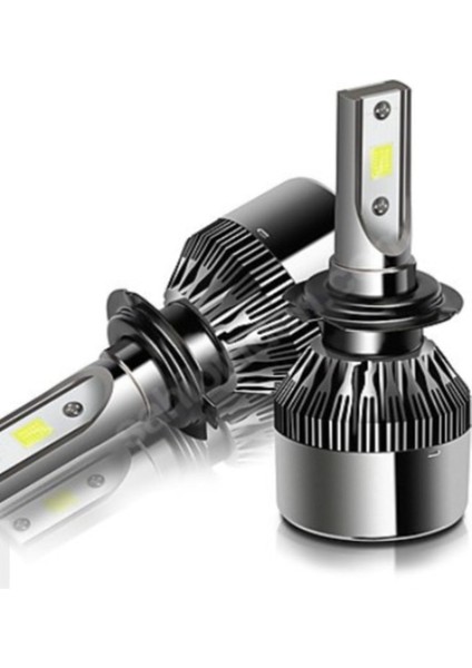 H7 LED Zenon Beyaz Xenon LED 7200 Lümen 6500K - Şimşek Etkili