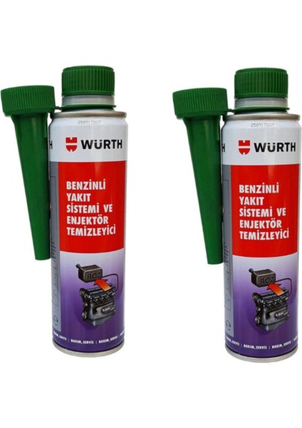 Benzinli Yakıt Sistemi ve Enjektör Temizleyici 300 ml 2li Paket