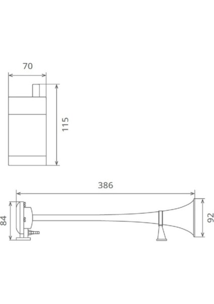 83KM 12VOLT Gemi Korna Marin Yat Kotra Tekne Tır Ağır Kara Taşıtları Ean 8698520201391