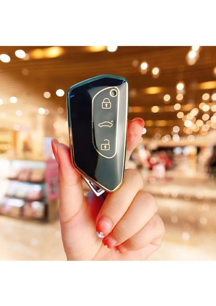 Şenyıldız Aksesuar Seat Leon ve Fr Mk4 2021 Model Lüx Kaliteli Anahtar Koruma Kılıfı (Kabı) 1.sınıf