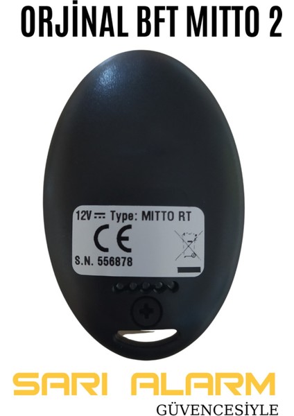 Sarı Alarm Orjinal Bft Mitto Kumanda