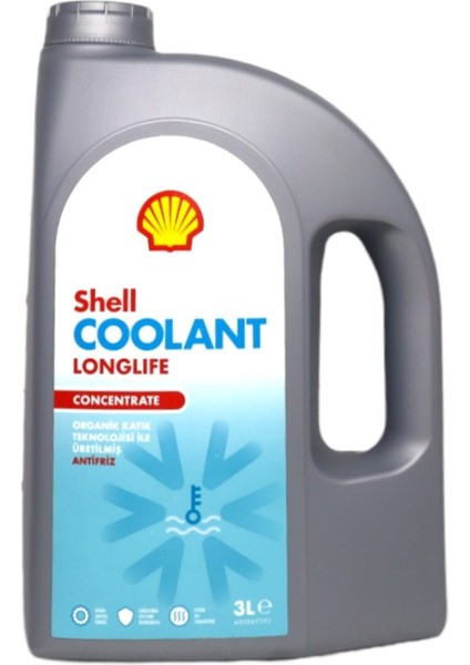 Coolant Longlife Kırmızı Concentraft 3 Lt Antifriz. Shell