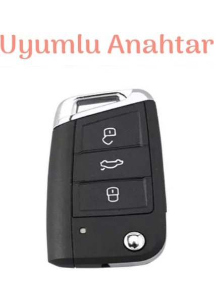 Skoda Octavia Karoq Uyumlu Süper B Tpu Anahtar Kılıfı Sustalı Model
