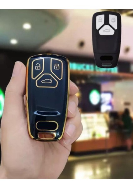 Şenyıldız Aksesuar Audi A6 A5 Q7 S4 S5 S7 A4 B9 A41 4m 8W Q5 Tt Tts Rs 8s Anahtar Koruma Kılıfı