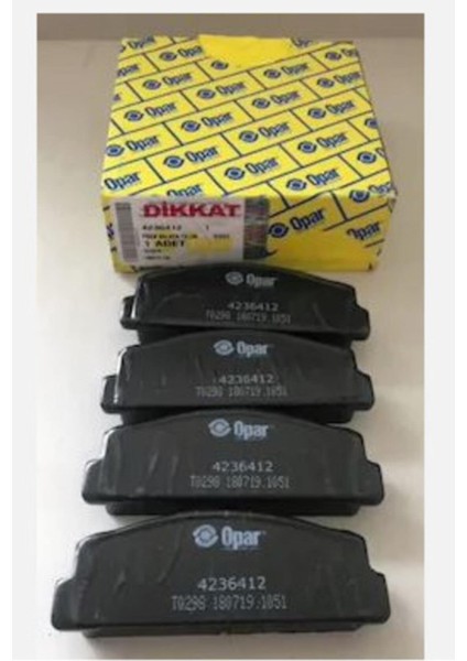 Ön Fren Balata Takım Fiat Slx Doğan Şahin Kartal Serçe M124 4236412